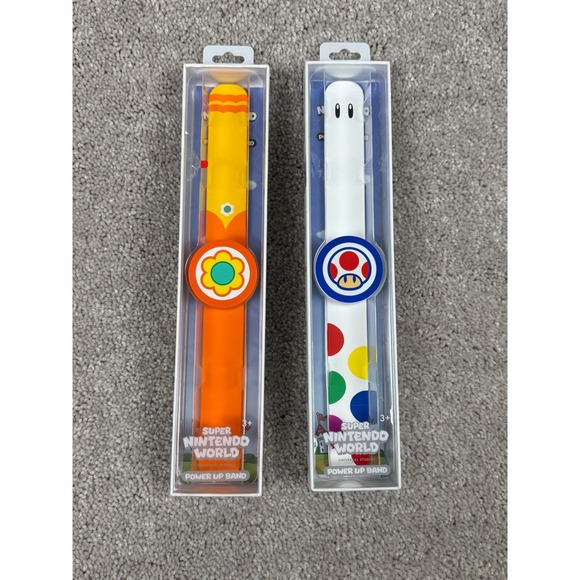 Super Nintendo World Power Up Band Princess Daisy and Toad Orange and bag - Picture 3 of 8